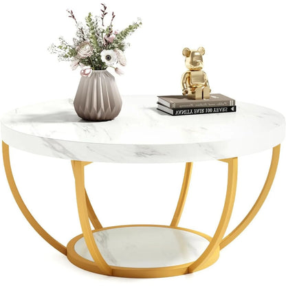 2-Tier Round Coffee Table