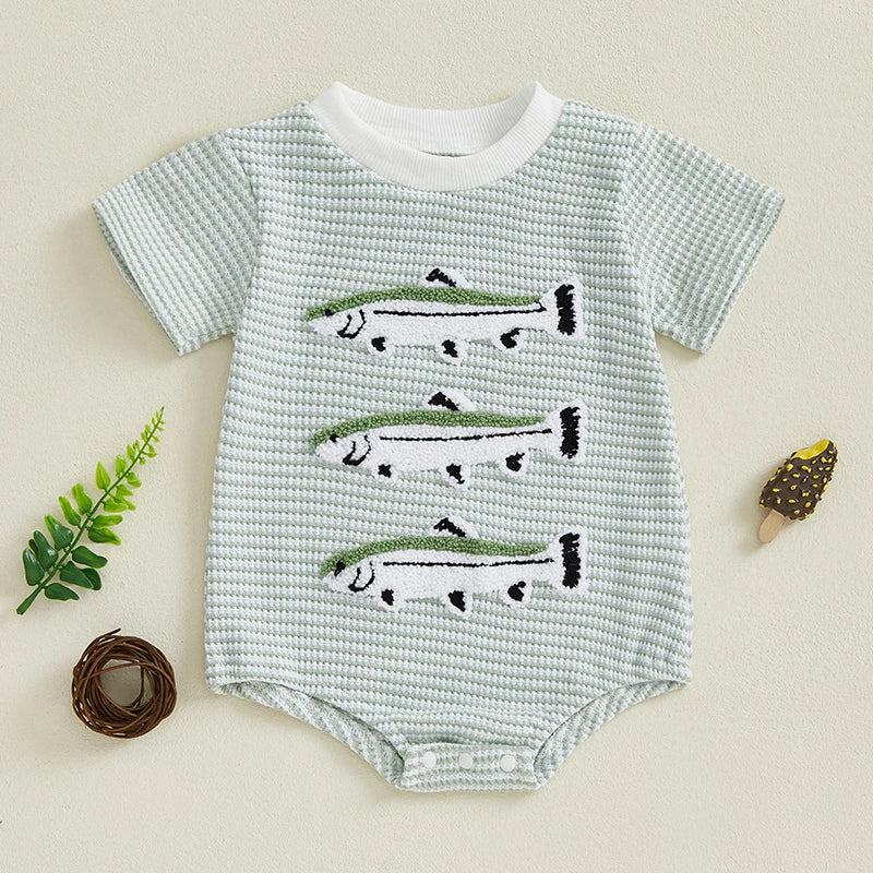 1Pc Fish Onesie 3-18m