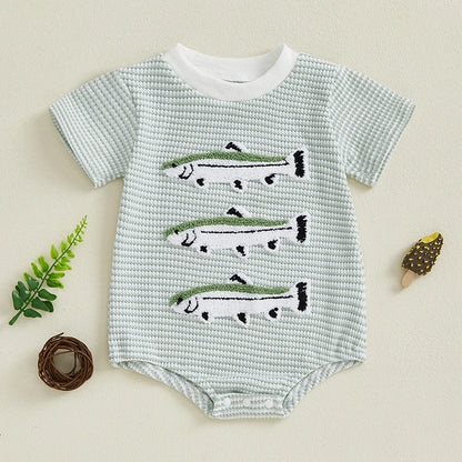 1Pc Fish Onesie 3-18m