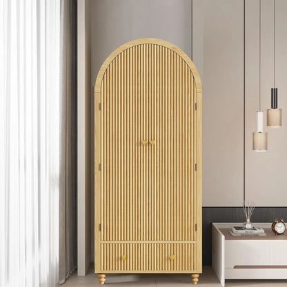 Arched Wooden Closet
