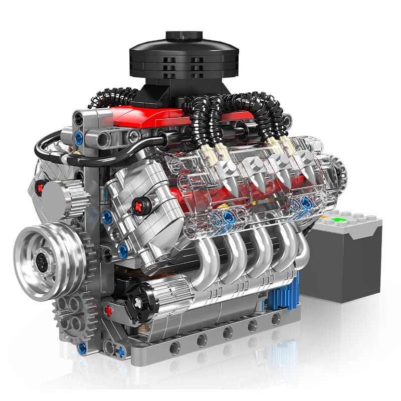 487PCS LSX454 V8 Engine Model W/ Simulated Gearbox Assembly