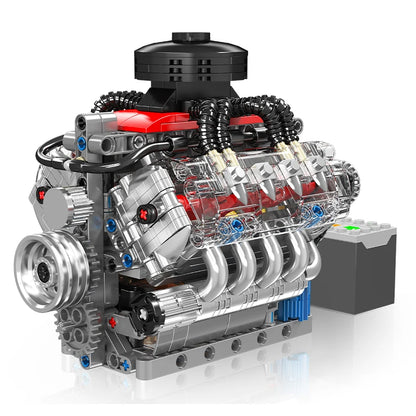 487PCS LSX454 V8 Engine Model W/ Simulated Gearbox Assembly