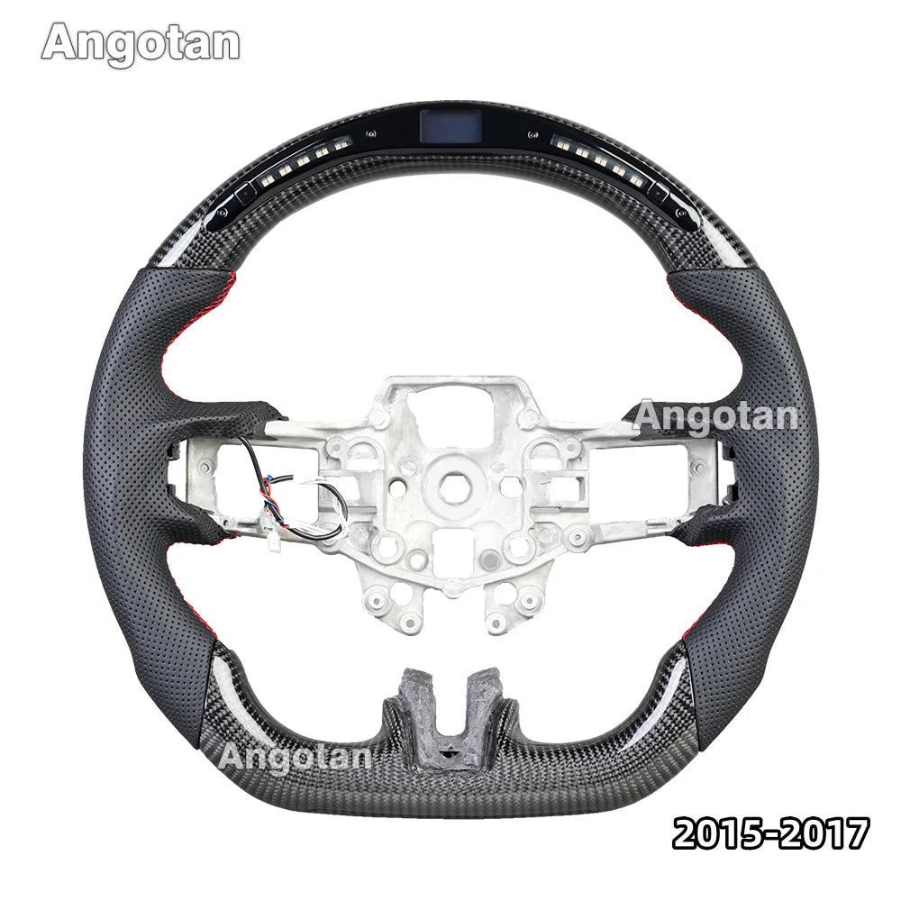 LED Carbon Fiber Steering Wheel for Ford Mustang 2015-2023