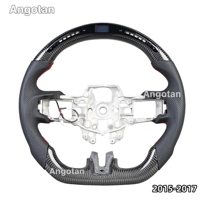 LED Carbon Fiber Steering Wheel for Ford Mustang 2015-2023