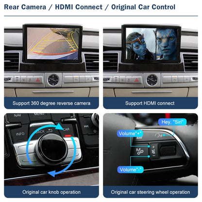 Wireless CarPlay Android Auto Interface for Audi A8 2012-2018,