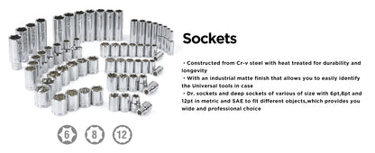 450pcs Socket Set Tool kit