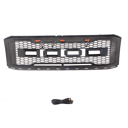 Front Grill With Led Lights Bumper Grille For Ford Expedition 2007-2014