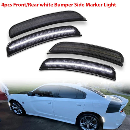 iJDM Front/Rear Bumper Side Marker Replace OEM Sidemarker Lamps For Dodge Charger 15-22