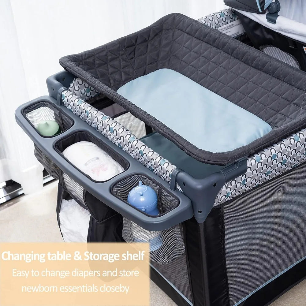 5 in 1 Multifunctional Baby Crib Pack and Play