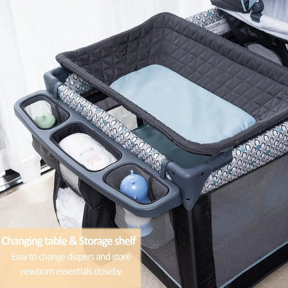 5 in 1 Multifunctional Baby Crib Pack and Play