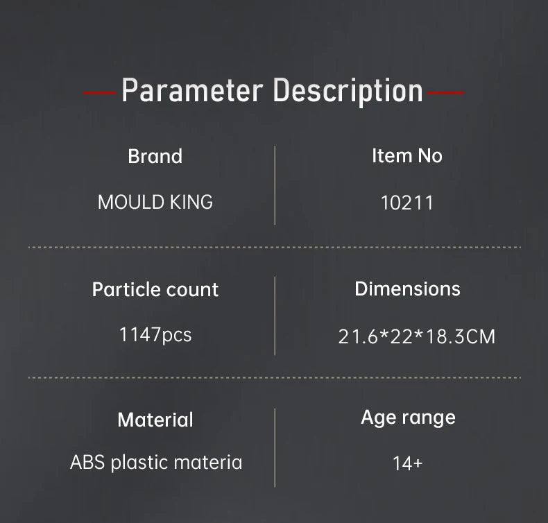 Mould King 10211 Motorized Radial Aviation