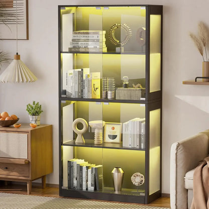 4 Tier 65" Display Cabinet W/ Lights
