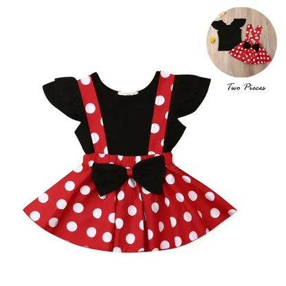 2Pc Polka Dot Dress 12M-3T