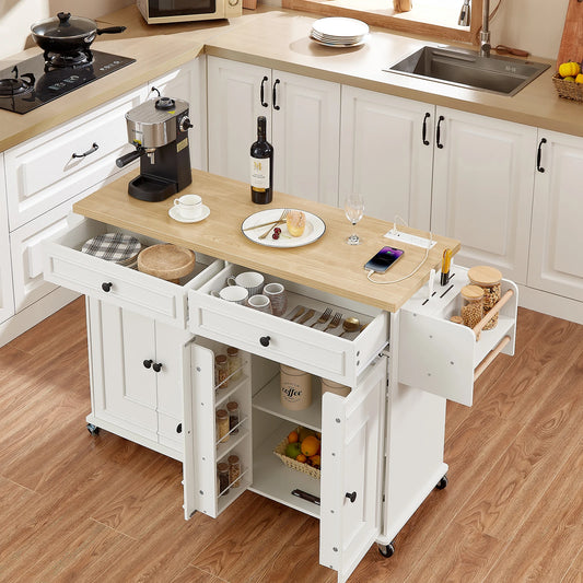60" Mobile Kitchen Cabinet