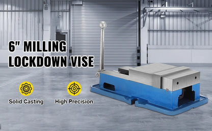 6 inch Lock Vise for Precision, Milling Vice with 6 Inch Jaw for Drill Press