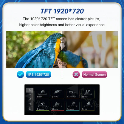 12.3inch Multimedia Player Carplay Display For Audi 2012-2018