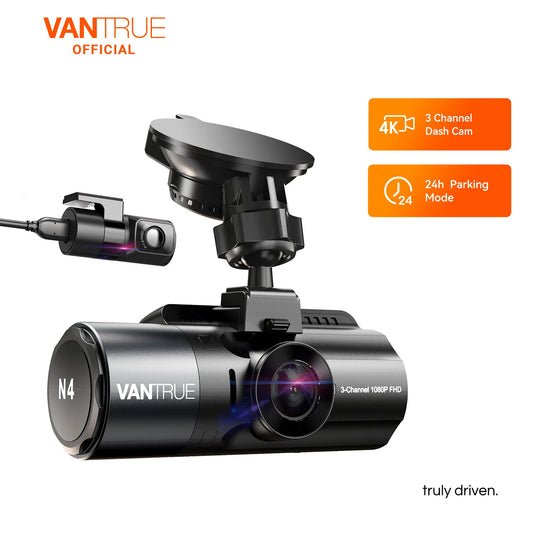 Vantrue N4 4K Dashcam 4K+1080P Front and Rear Dash Camera