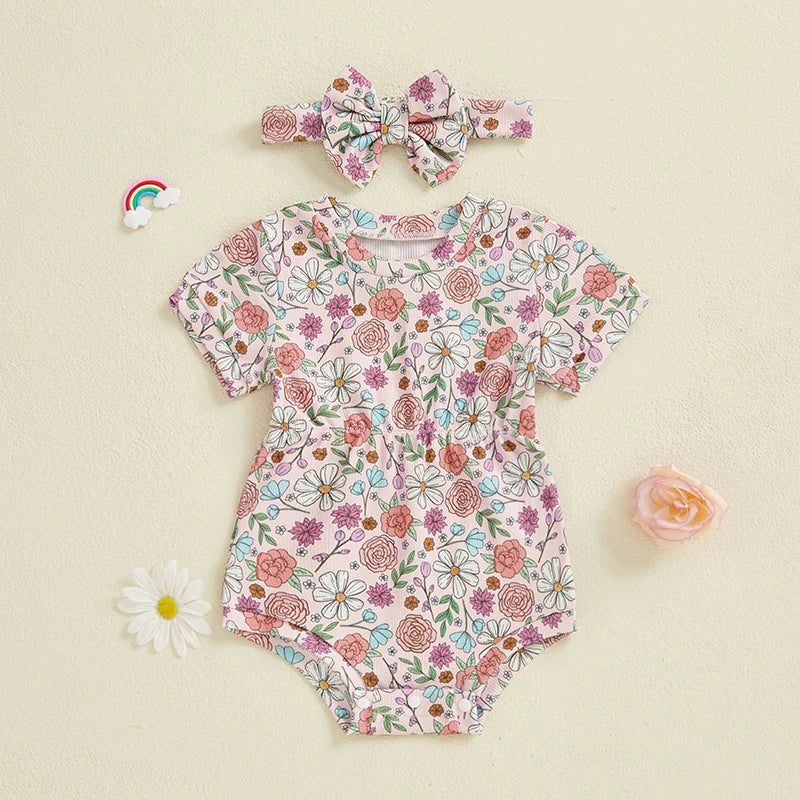 1Pc Fruit/Flower Onesie 3m-18m