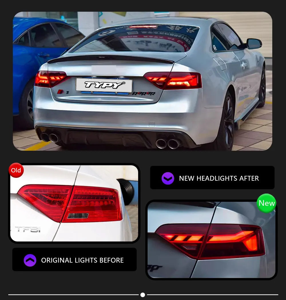 LED Tail Lights For Audi A5 2008-2016