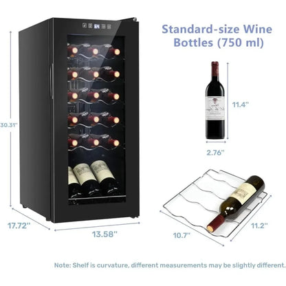 18 Bottle Wine Chiller with Digital Temp Control