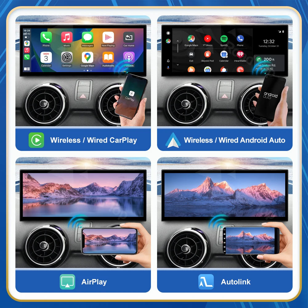 12.3inch Multimedia Player Carplay Display For Audi 2012-2018