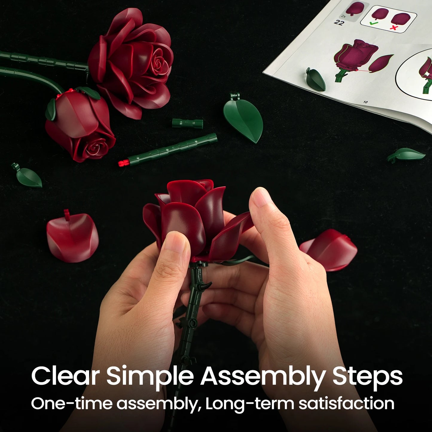Roses Bouquet Building Set