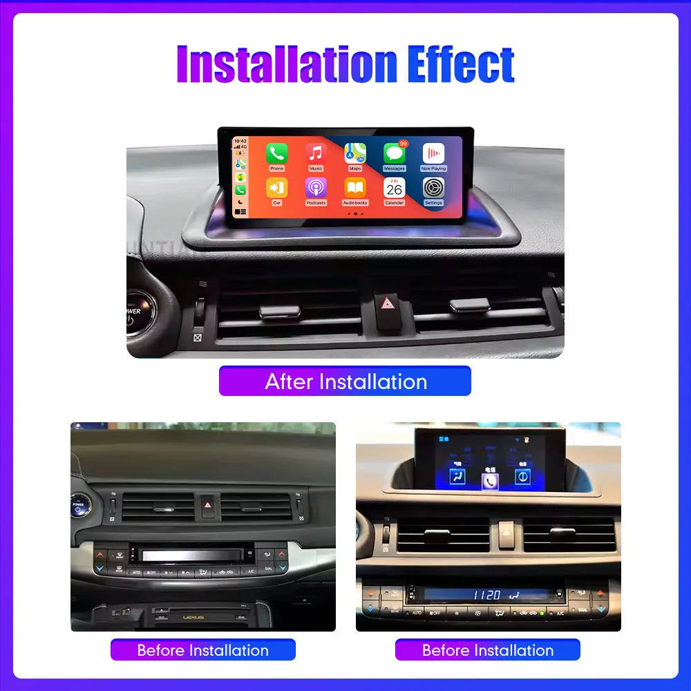 10.25” Navigation Multimedia Player Carplay For Lexus 2011-2019