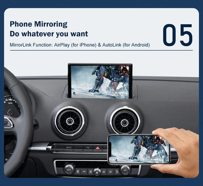 8” Wireless CarPlay Android Auto Interface for Audi A3 2013-2018