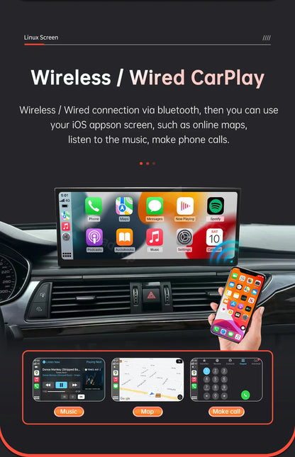 12.3'' Linux Multimedia Display For Audi A6 A7 2011-2018
