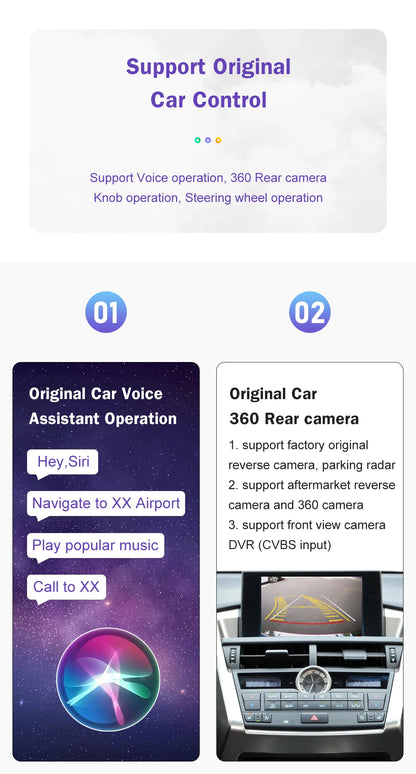 Wireless CarPlay Android Auto for Lexus 2014-2019