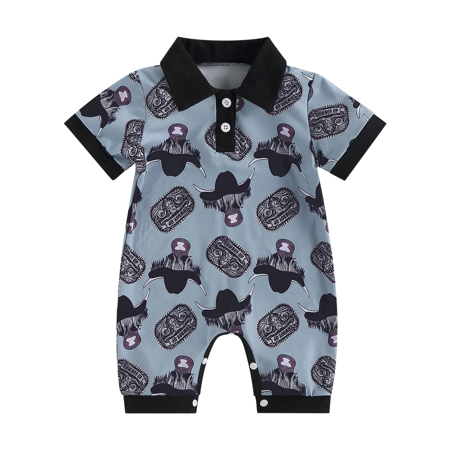 1Pc Wild Western Onesie 3-18M