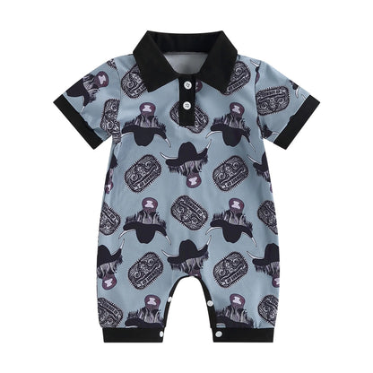 1Pc Wild Western Onesie 3-18M