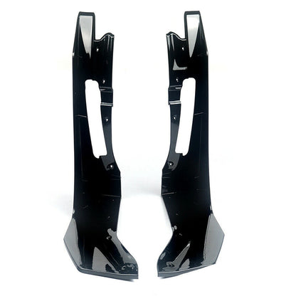 Black Front Bumper Splitters For Ford Mustang 2015-2022