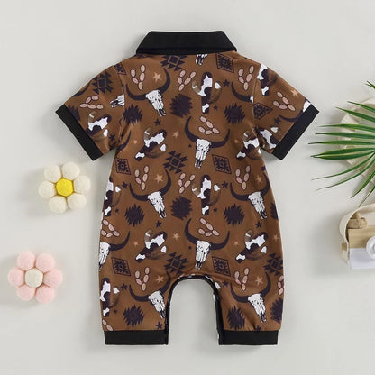 1Pc Wild Western Onesie 3-18M