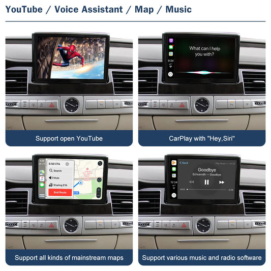 Wireless CarPlay Android Auto Interface for Audi A8 2012-2018,