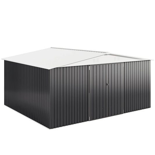 12x14FT Heavy Duty Steel Shed