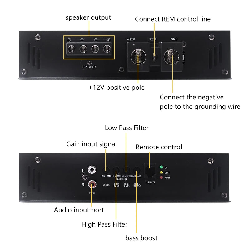 Amplifier Max 4000W Single Way Woofer