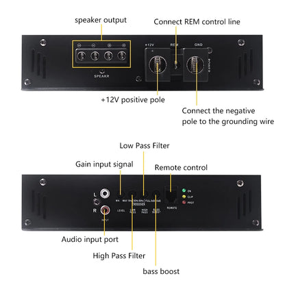 Amplifier Max 4000W Single Way Woofer
