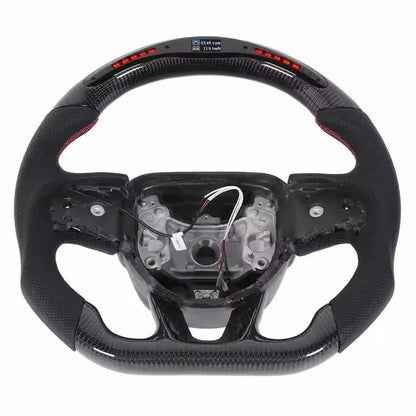 LED Carbon Fiber Steering Wheel For Dodge 2015-2020 Jeep 2014-2020