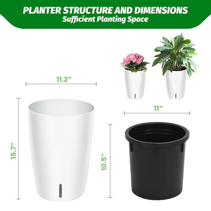 1-Pair Self-Watering Planters