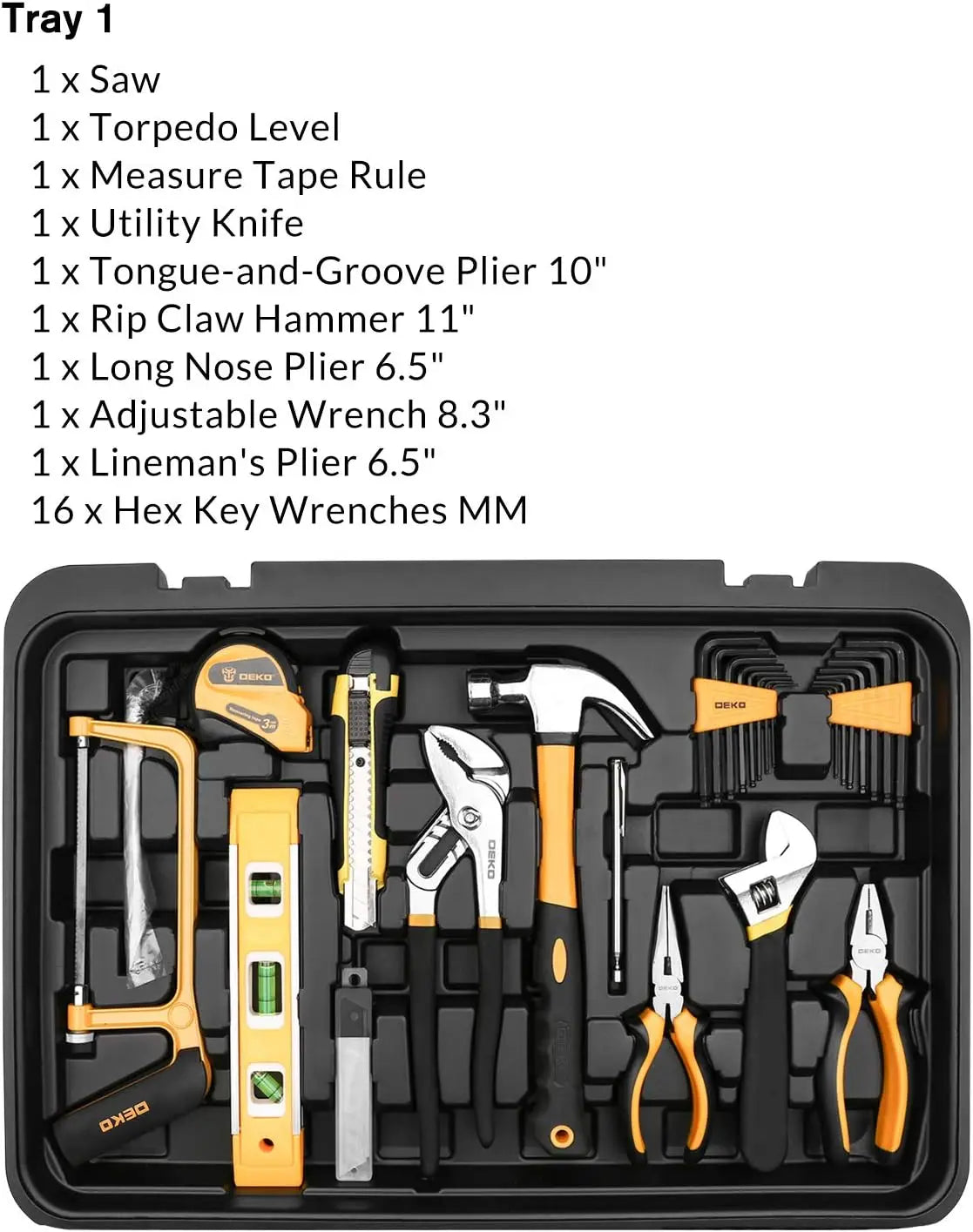 DEKO 258 Piece Rolling Tool Kit