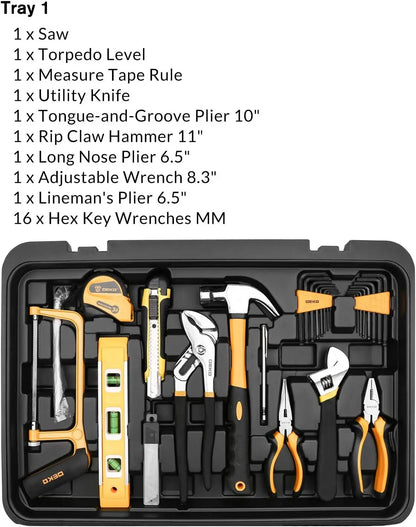 DEKO 258 Piece Rolling Tool Kit