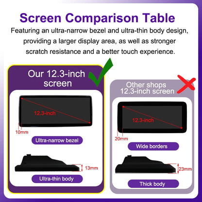 Wireless Carplay Android Auto Touchscreen for BENZ C CALSS W205 GLC 2015 - 2018