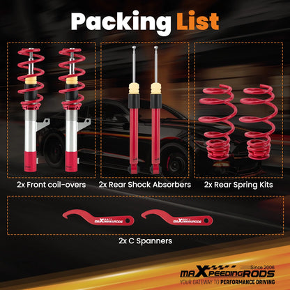 Suspension Coil Spring Kit For VW 2003-2013
