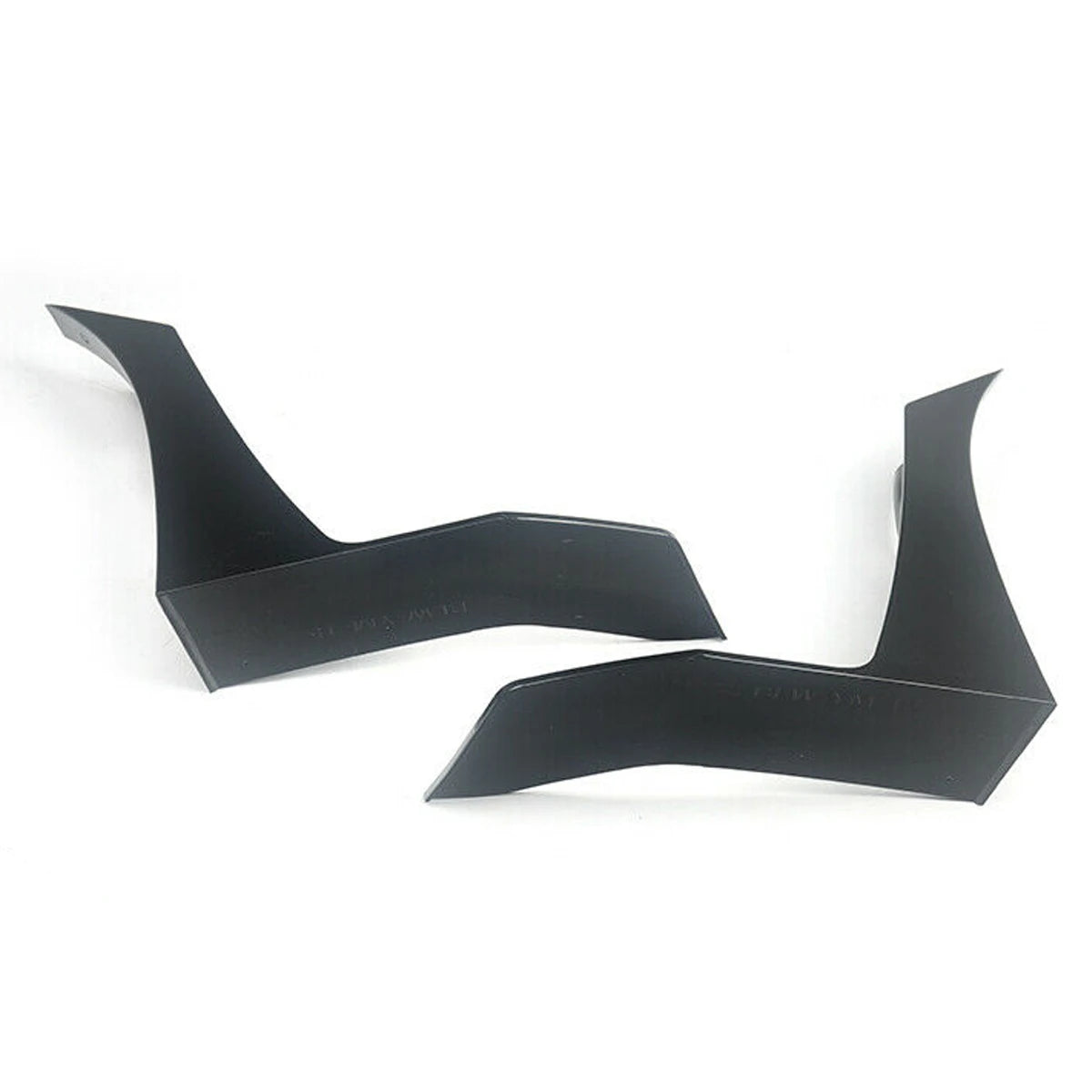 Black Front Bumper Splitters For Ford Mustang 2015-2022