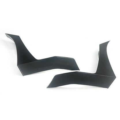 Black Front Bumper Splitters For Ford Mustang 2015-2022