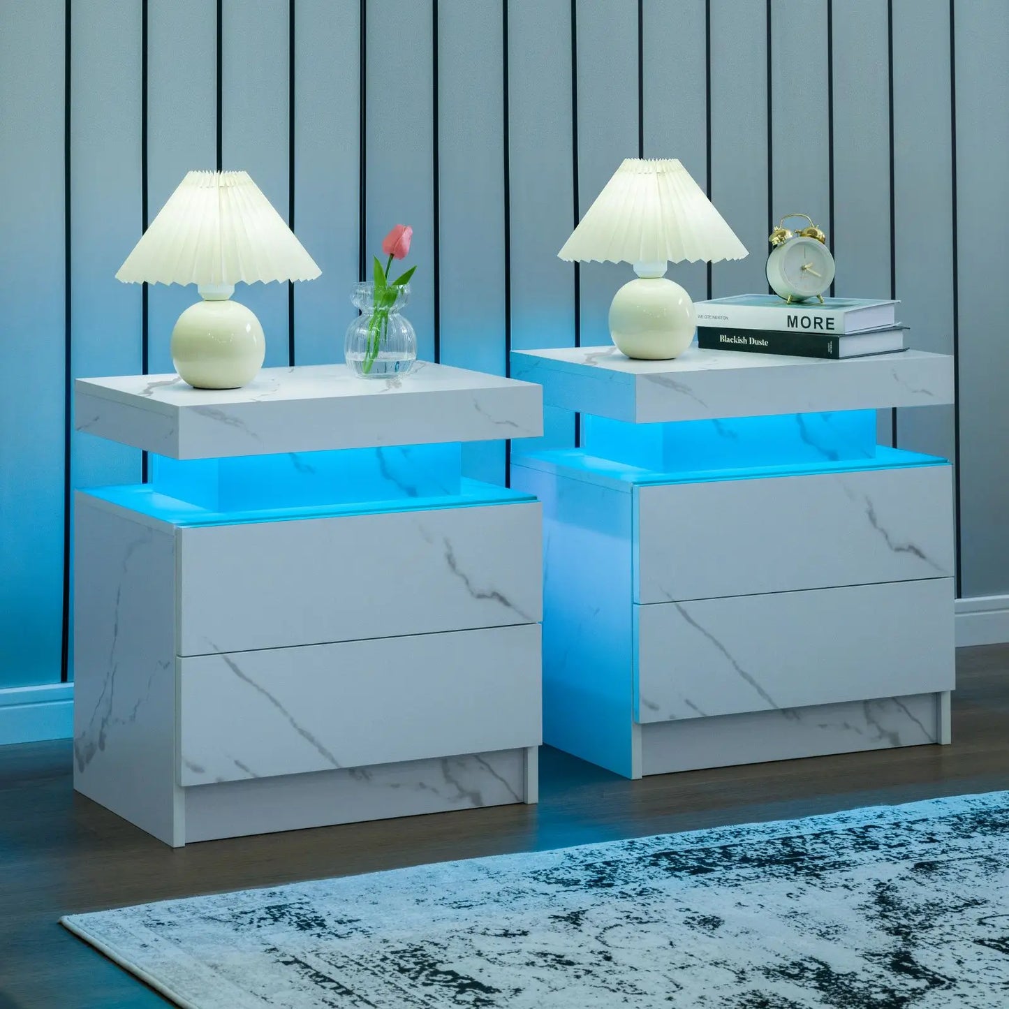 Set Of LED Nightstands