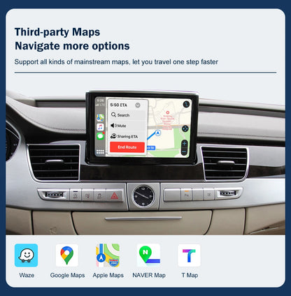 Wireless CarPlay Android Auto Interface for Audi A8 2012-2018,
