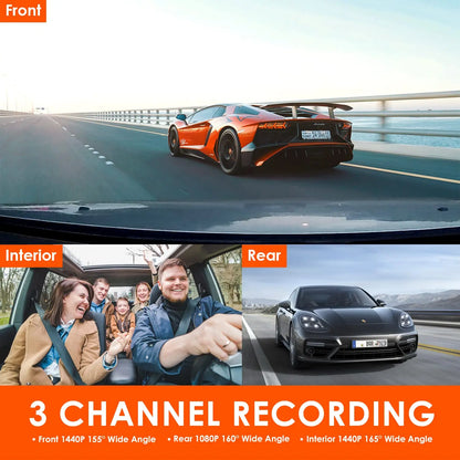 Vantrue N4 4K Dashcam 4K+1080P Front and Rear Dash Camera
