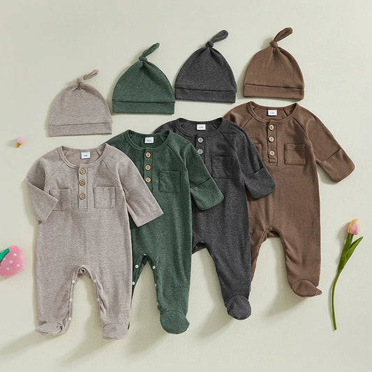 2Pc Double Pocket Onesie N-9M